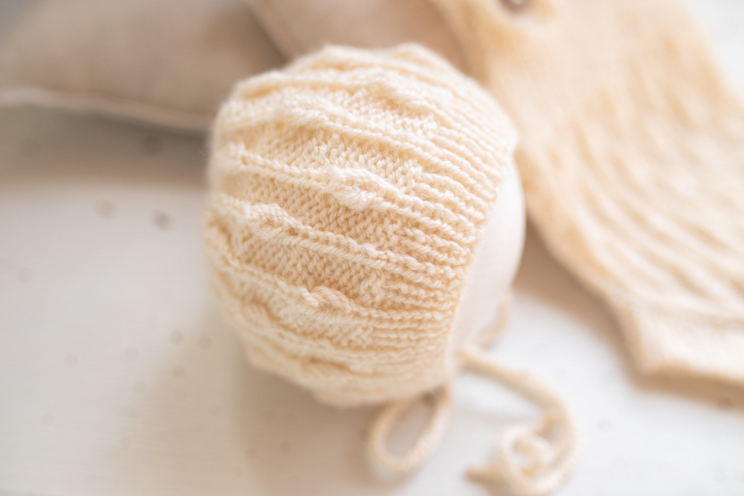 Newborn Baby Set: Romper and Cap, Gender Neutral Baby Outfit, Wool Blend Romper, Newborn Photo Shoot Outfit, Newborn Photo Prop Set, Baby Shower Gift