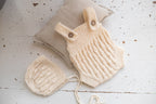 Newborn Baby Set: Romper and Cap, Gender Neutral Baby Outfit, Wool Blend Romper, Newborn Photo Shoot Outfit, Newborn Photo Prop Set, Baby Shower Gift
