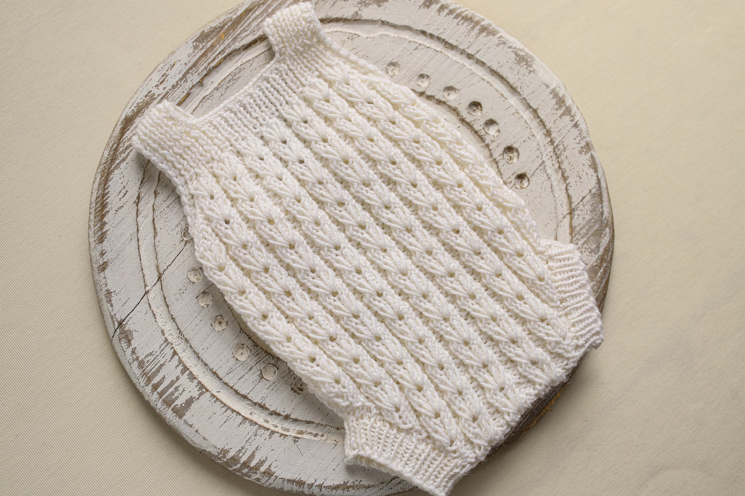 Knitted jumpsuit and headband, newborn photo shoot prop set, newborn girl photo shoot clothes, maternity gift.