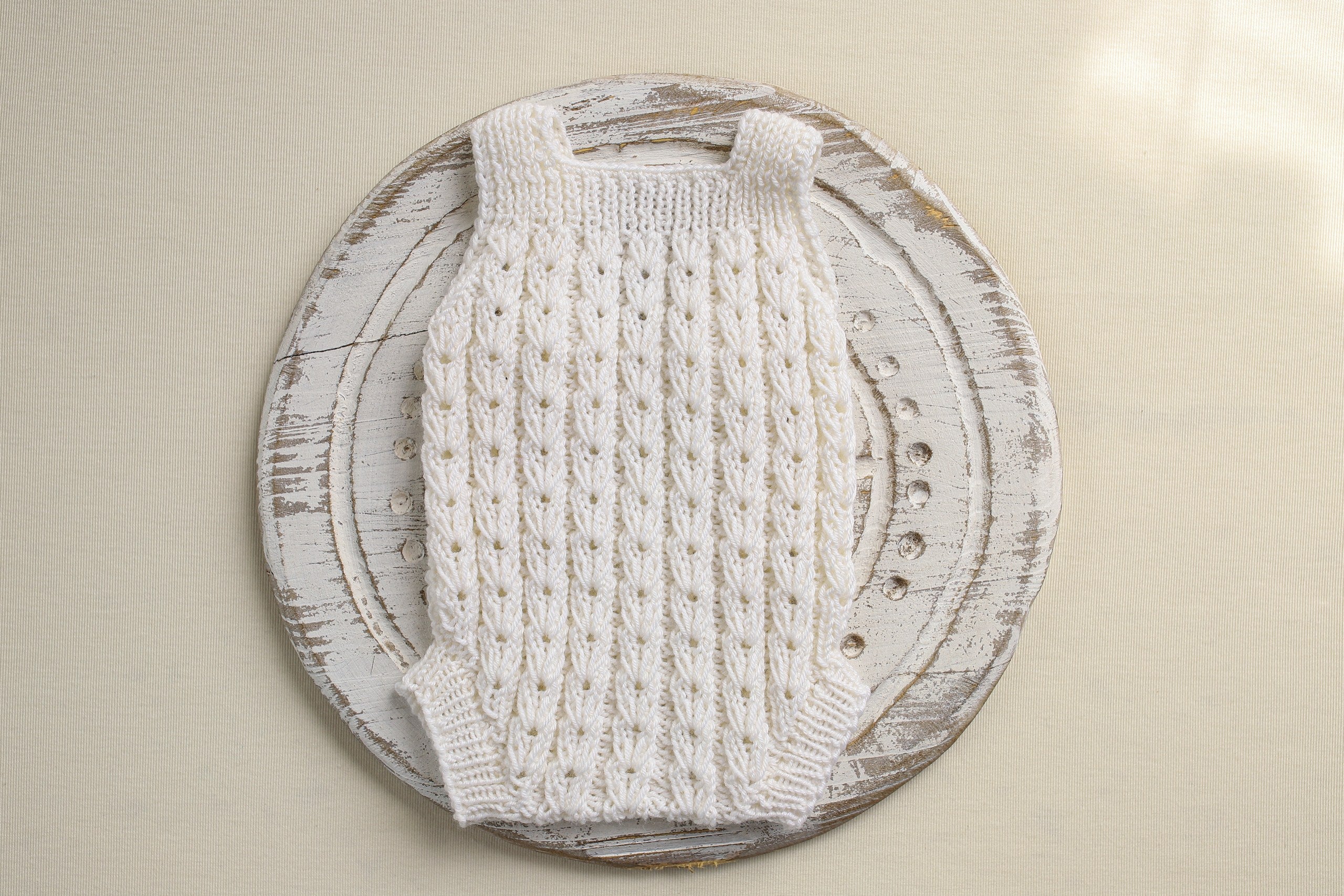 Knitted jumpsuit and headband, newborn photo shoot prop set, newborn girl photo shoot clothes, maternity gift.