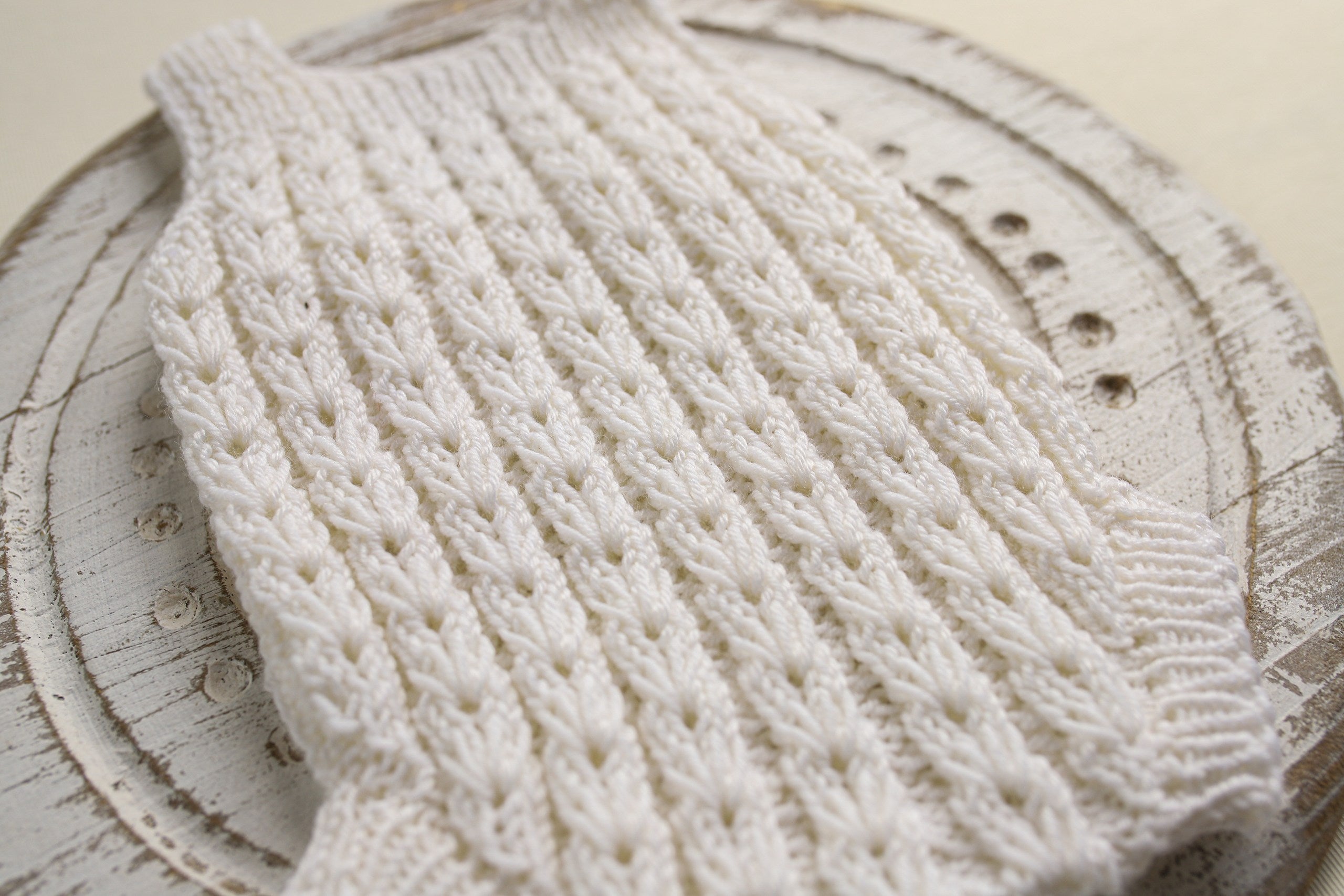 Knitted jumpsuit and headband, newborn photo shoot prop set, newborn girl photo shoot clothes, maternity gift.