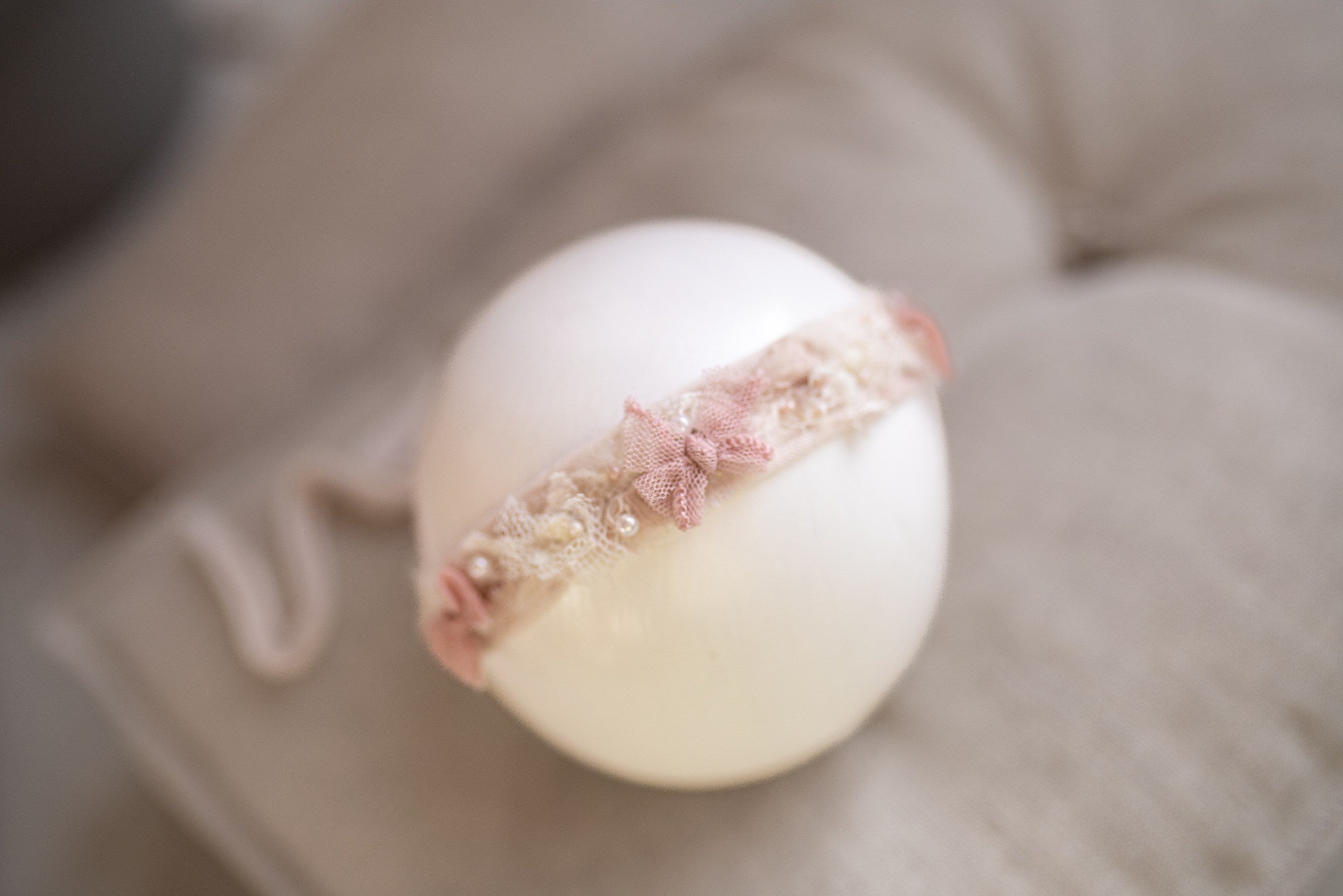 Newborn Baby Props: Bow Headband, Soft Lace Tie, Newborn Photo Props, Delicate Floral Headband, Baby Shower Favor, Newborn Props. (Copy)