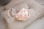 Newborn Baby Props: Bow Headband, Soft Lace Tie, Newborn Photo Props, Delicate Floral Headband, Baby Shower Favor, Newborn Props