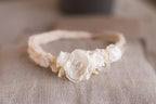 Newborn Baby Props: Bow Headband, Soft Lace Tie, Newborn Photo Props, Delicate Floral Headband, Baby Shower Favor, Newborn Props.