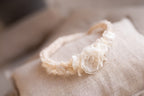 Newborn Baby Props: Bow Headband, Soft Lace Tie, Newborn Photo Props, Delicate Floral Headband, Baby Shower Favor, Newborn Props.