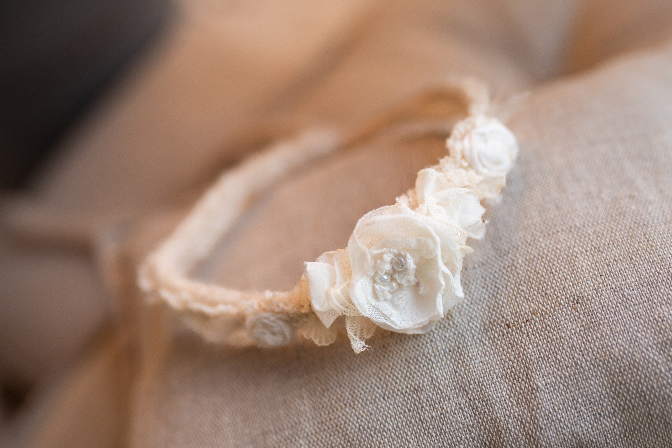 Newborn Baby Props: Bow Headband, Soft Lace Tie, Newborn Photo Props, Delicate Floral Headband, Baby Shower Favor, Newborn Props.