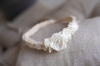 Newborn Baby Props: Bow Headband, Soft Lace Tie, Newborn Photo Props, Delicate Floral Headband, Baby Shower Favor, Newborn Props.