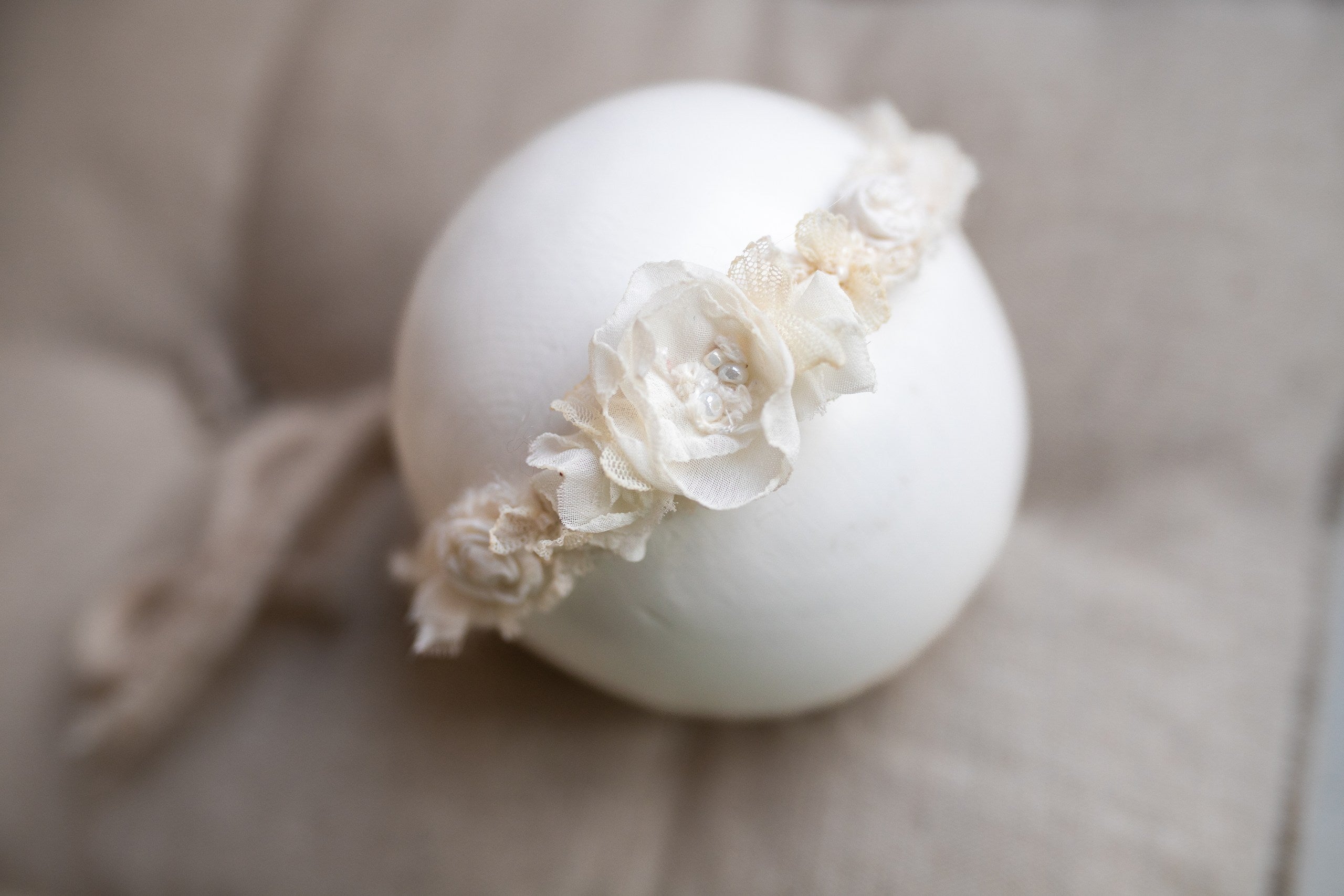 Newborn Baby Props: Bow Headband, Soft Lace Tie, Newborn Photo Props, Delicate Floral Headband, Baby Shower Favor, Newborn Props.