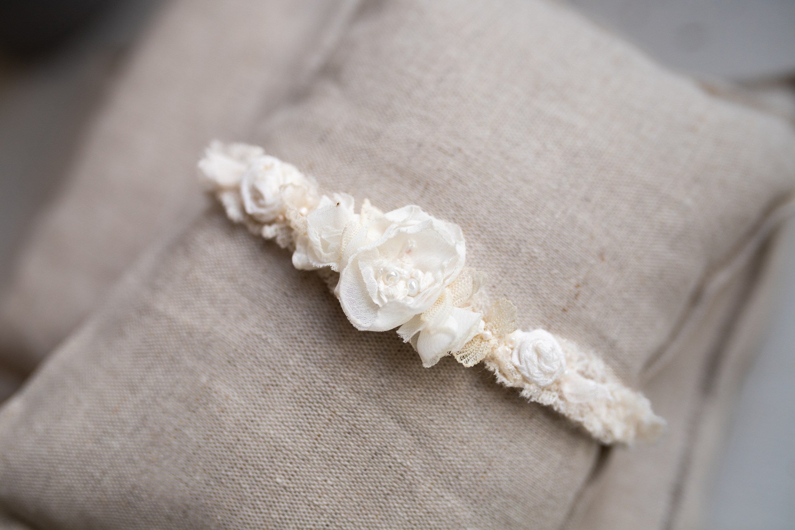 Newborn Baby Props: Bow Headband, Soft Lace Tie, Newborn Photo Props, Delicate Floral Headband, Baby Shower Favor, Newborn Props.