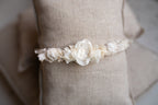 Newborn Baby Props: Bow Headband, Soft Lace Tie, Newborn Photo Props, Delicate Floral Headband, Baby Shower Favor, Newborn Props.