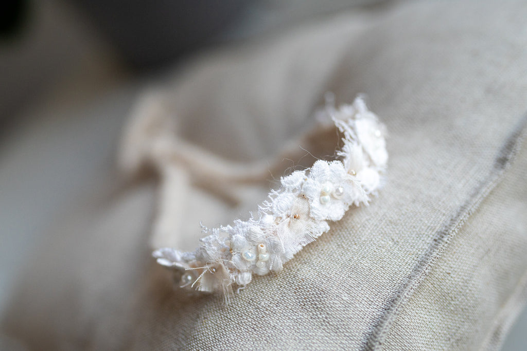 Newborn Baby Props: Bow Headband, Soft Lace Tie, Newborn Photo Props, Delicate Floral Headband, Baby Shower Favor, Newborn Props.