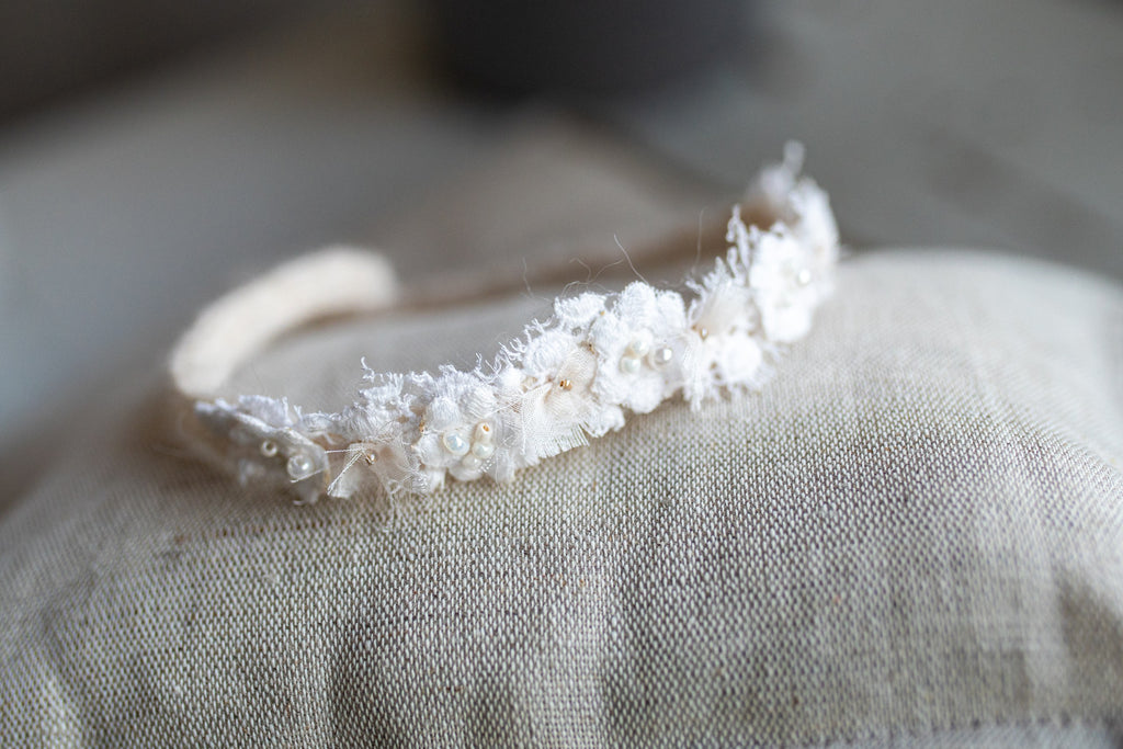 Newborn Baby Props: Bow Headband, Soft Lace Tie, Newborn Photo Props, Delicate Floral Headband, Baby Shower Favor, Newborn Props.