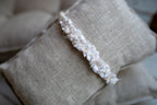 Newborn Baby Props: Bow Headband, Soft Lace Tie, Newborn Photo Props, Delicate Floral Headband, Baby Shower Favor, Newborn Props.