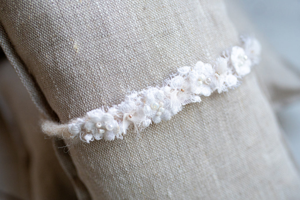 Newborn Baby Props: Bow Headband, Soft Lace Tie, Newborn Photo Props, Delicate Floral Headband, Baby Shower Favor, Newborn Props.