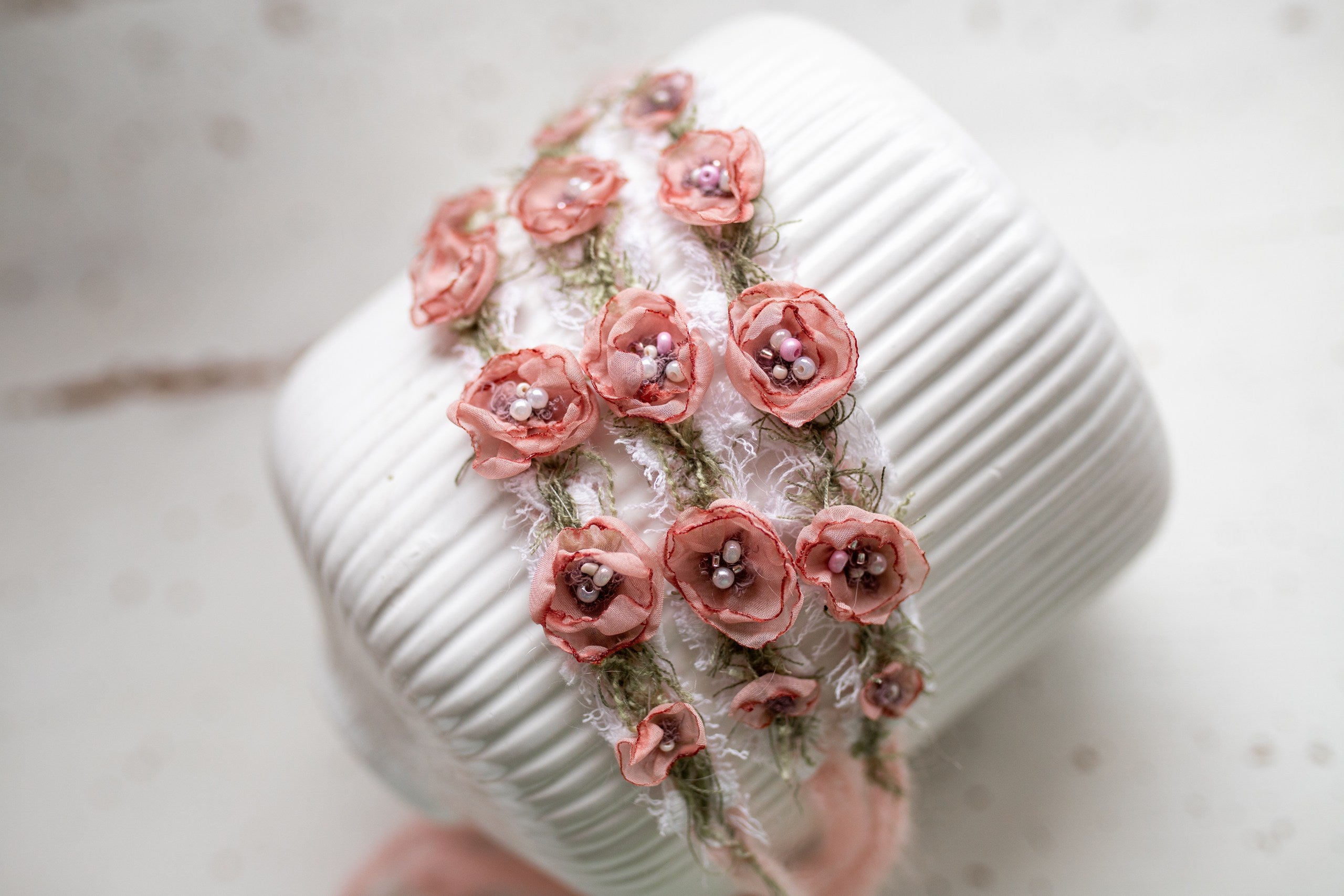 Newborn Boho Headband, Newborn Baby Girl Lace Headband, Baby Girl Decorative Headband, Newborn Flower Accessory, Newborn Photo Shoot Props