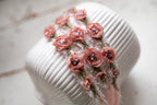 Newborn Boho Headband, Newborn Baby Girl Lace Headband, Baby Girl Decorative Headband, Newborn Flower Accessory, Newborn Photo Shoot Props