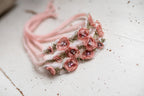 Newborn Boho Headband, Newborn Baby Girl Lace Headband, Baby Girl Decorative Headband, Newborn Flower Accessory, Newborn Photo Shoot Props