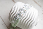 Newborn baby girl lace headband, newborn boho headband, ivory baby girl floral headband, newborn flower accessory, newborn photo props, flower headband