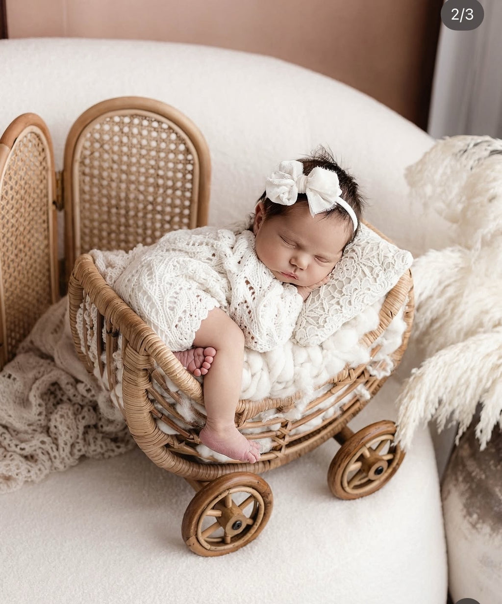 Knitted set for a newborn: jumpsuit, bonnet and socks, clothes for a newborn photo shoot, a gift for a party in honor of the future baby, clothes for discharge from the hospital.