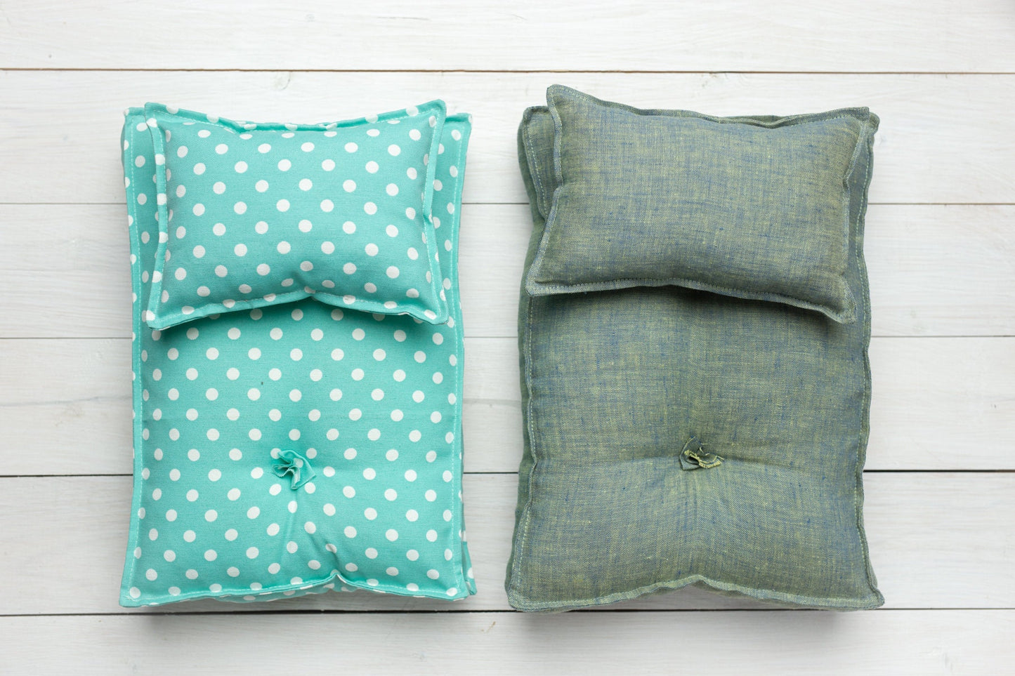 Newborn linen Posing Bed and Pillow, Newborn Floor Poser Pillow, Newborn Bedding Prop, Newborn Photography Props Bed, Newborn Posing Pillow