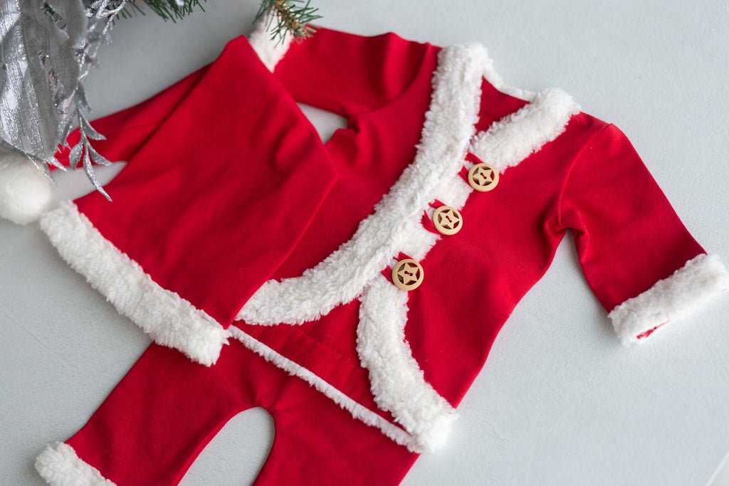 Newborn Santa Outfit,Newborn Christmas Outfit,Newborn Santa Claus,Newborn Outfit,Newborn Props Set,Newborn Photography Props,Ready to ship!