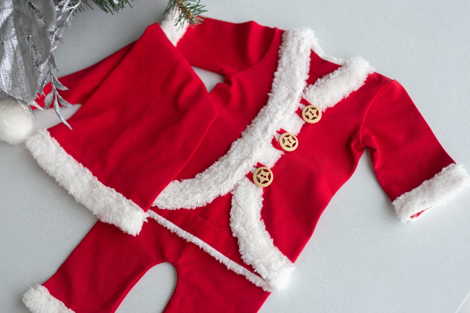 Newborn Santa Outfit,Newborn Christmas Outfit,Newborn Santa Claus,Newborn Outfit,Newborn Props Set,Newborn Photography Props,Ready to ship!