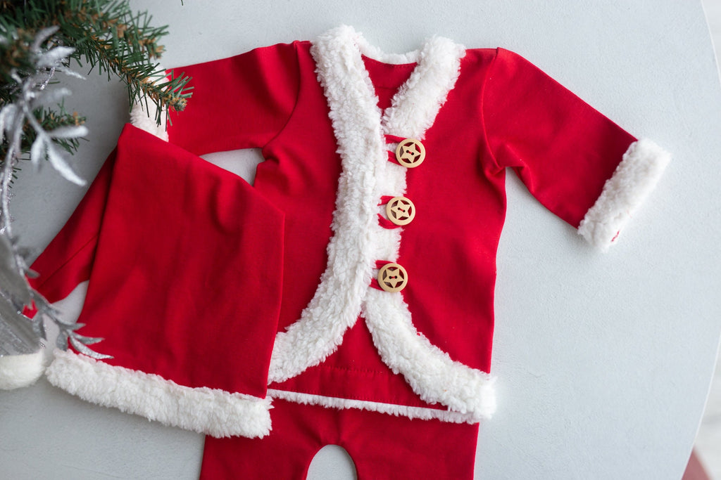 Newborn Santa Outfit,Newborn Christmas Outfit,Newborn Santa Claus,Newborn Outfit,Newborn Props Set,Newborn Photography Props,Ready to ship!