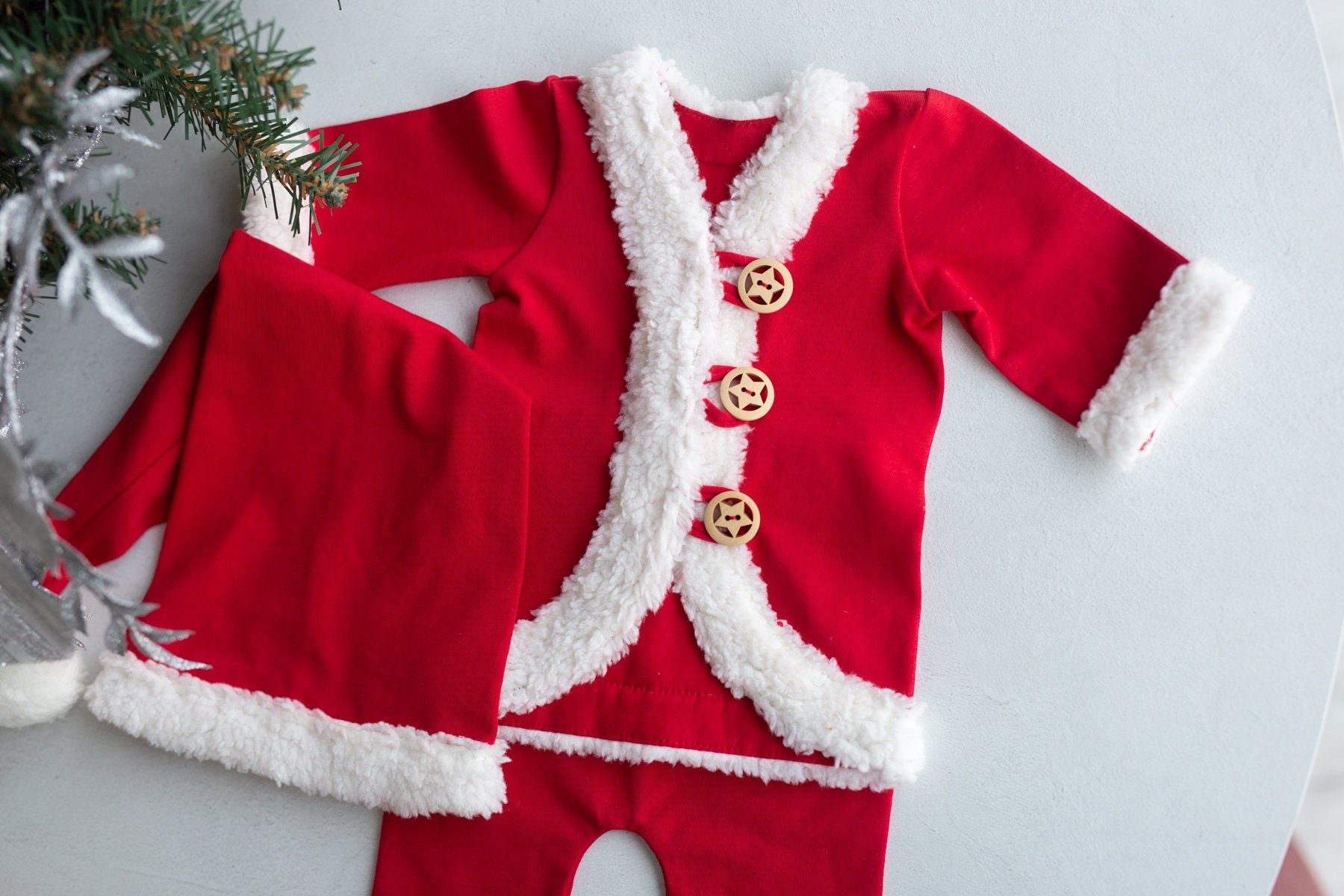 Newborn Santa Outfit,Newborn Christmas Outfit,Newborn Santa Claus,Newborn Outfit,Newborn Props Set,Newborn Photography Props,Ready to ship!