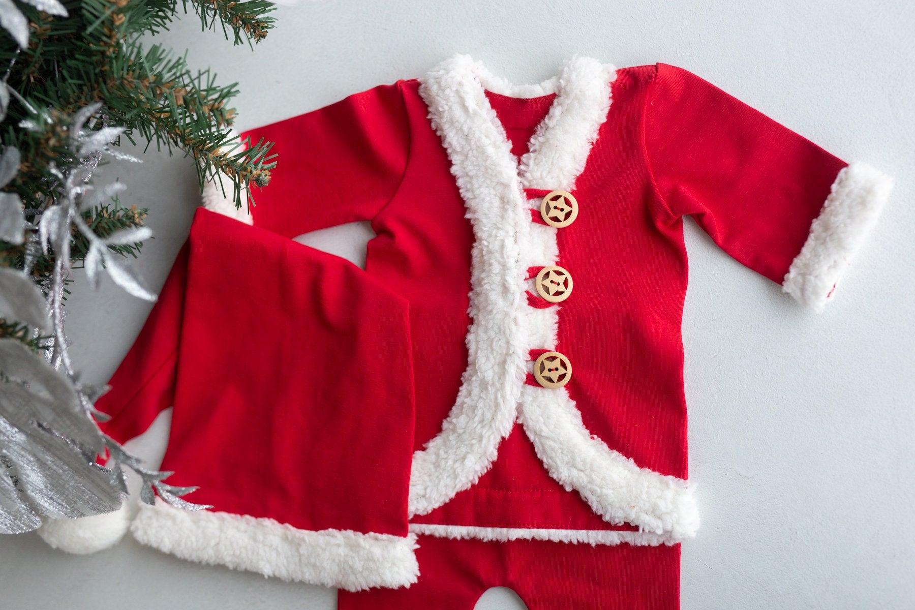 Newborn Santa Outfit,Newborn Christmas Outfit,Newborn Santa Claus,Newborn Outfit,Newborn Props Set,Newborn Photography Props,Ready to ship!