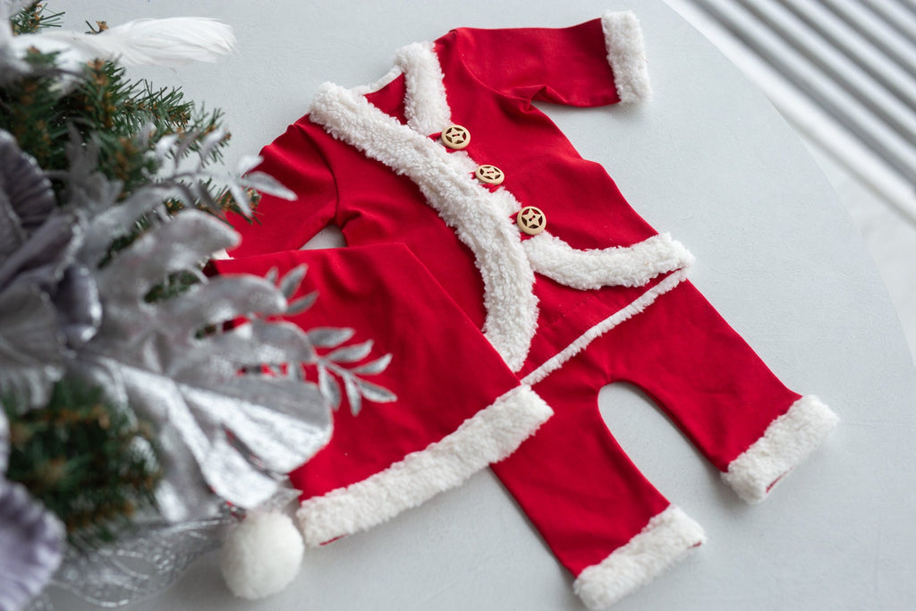 Newborn Santa Outfit,Newborn Christmas Outfit,Newborn Santa Claus,Newborn Outfit,Newborn Props Set,Newborn Photography Props,Ready to ship!