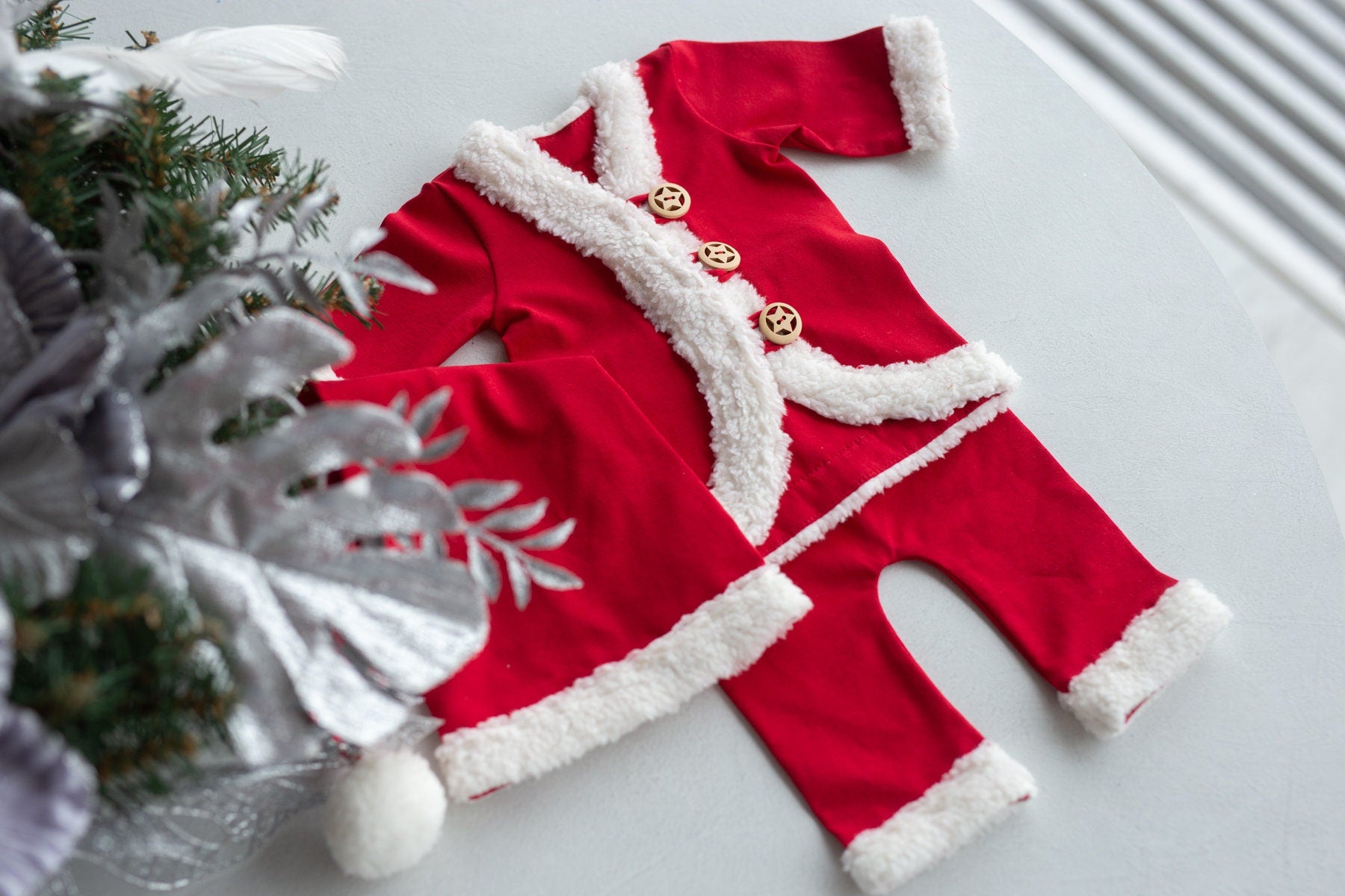 Newborn Santa Outfit,Newborn Christmas Outfit,Newborn Santa Claus,Newborn Outfit,Newborn Props Set,Newborn Photography Props,Ready to ship!