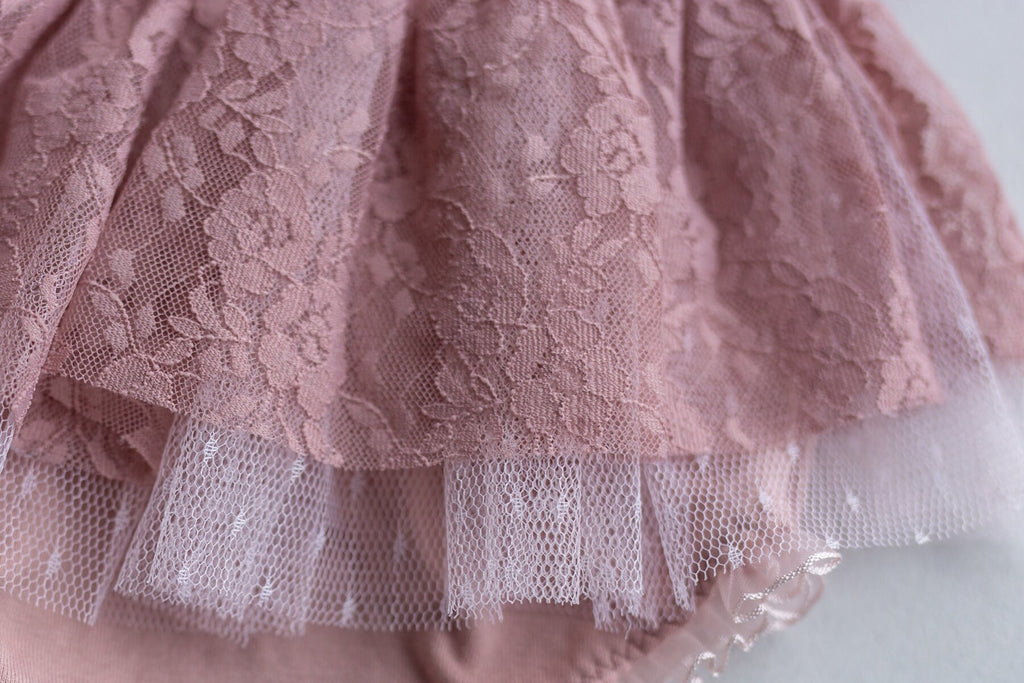 Pink romper for newborn girl elegant lace trim,Newborn Girl Outfit,Newborn Photography Props,Newborn Photo Props,
