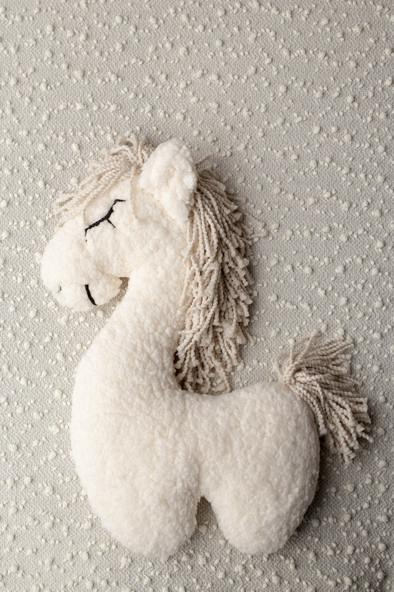 Posing toy for newborn photo shoots. The shade of the mane and tail may vary,Newborn Photography Props,Newborn Photo Props