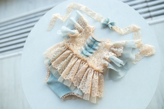 Newborn photo outfit girl, Newborn romper and Headband for newborn girls, Newborn Outfit,Newborn Photography Props, Newborn Photo Prop
