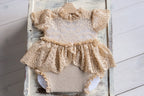 Newborn Jersey Romper,Newborn Girl Photo Outfit, Newborn Girl Romper,Newborn Romper, Newborn Photography Props,Newborn Photo Props