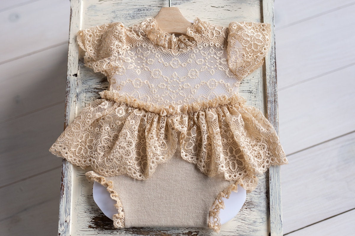 Newborn Jersey Romper,Newborn Girl Photo Outfit, Newborn Girl Romper,Newborn Romper, Newborn Photography Props,Newborn Photo Props