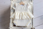 Newborn Jersey Romper,Newborn Girl Outfit, Newborn Girl Romper,Newborn Romper, Newborn Outfit, Newborn Photography Props,Newborn Photo Props