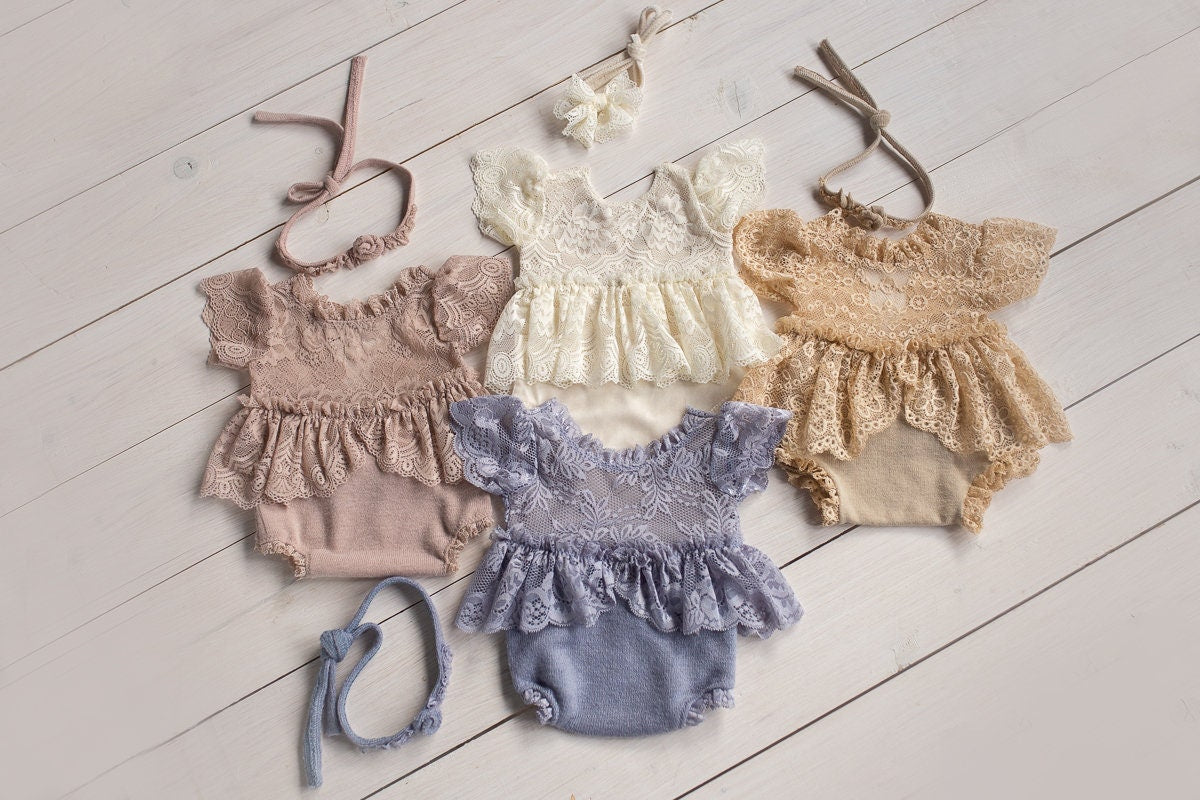 Newborn Jersey Romper,Newborn Girl Outfit, Newborn Girl Romper,Newborn Romper, Newborn Outfit, Newborn Photography Props,Newborn Photo Props