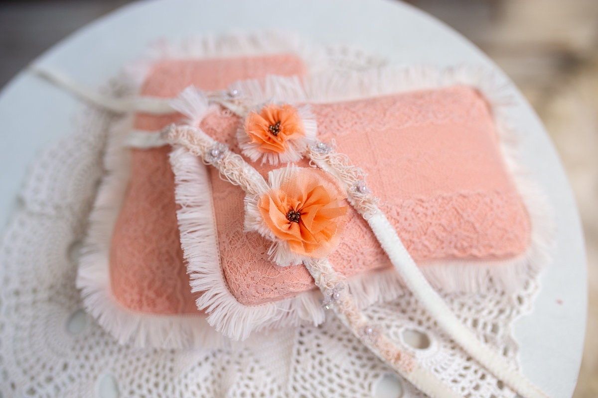 Newborn lace Pillow,Newborn Headband Girl,Newborn Photography Props,Newborn props for photography,Newborn posing pillow,Newborn props set