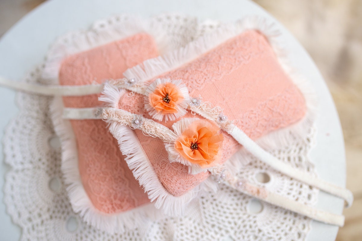 Newborn lace Pillow,Newborn Headband Girl,Newborn Photography Props,Newborn props for photography,Newborn posing pillow,Newborn props set