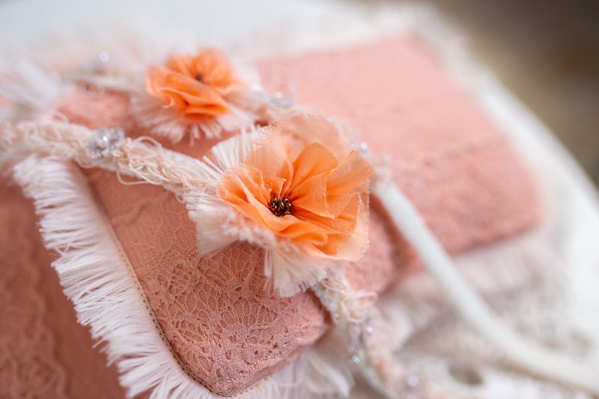 Newborn lace Pillow,Newborn Headband Girl,Newborn Photography Props,Newborn props for photography,Newborn posing pillow,Newborn props set