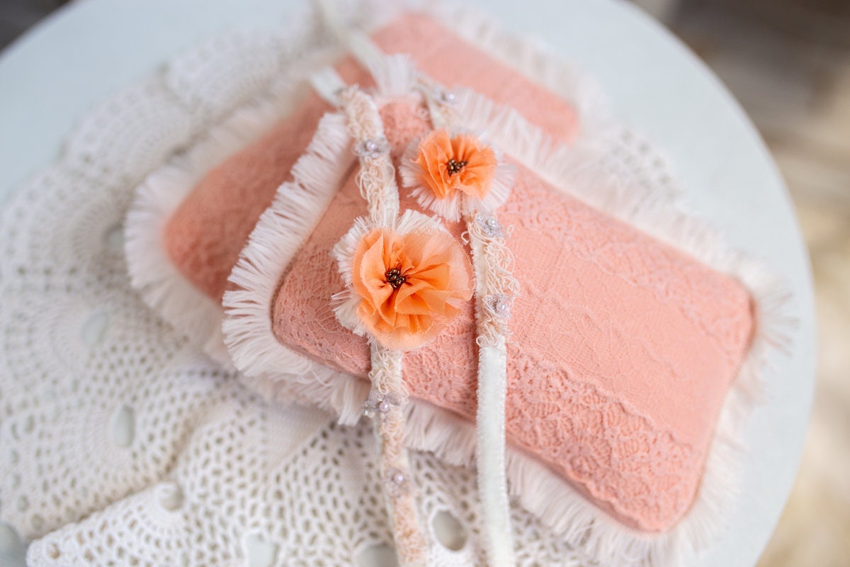 Newborn lace Pillow,Newborn Headband Girl,Newborn Photography Props,Newborn props for photography,Newborn posing pillow,Newborn props set