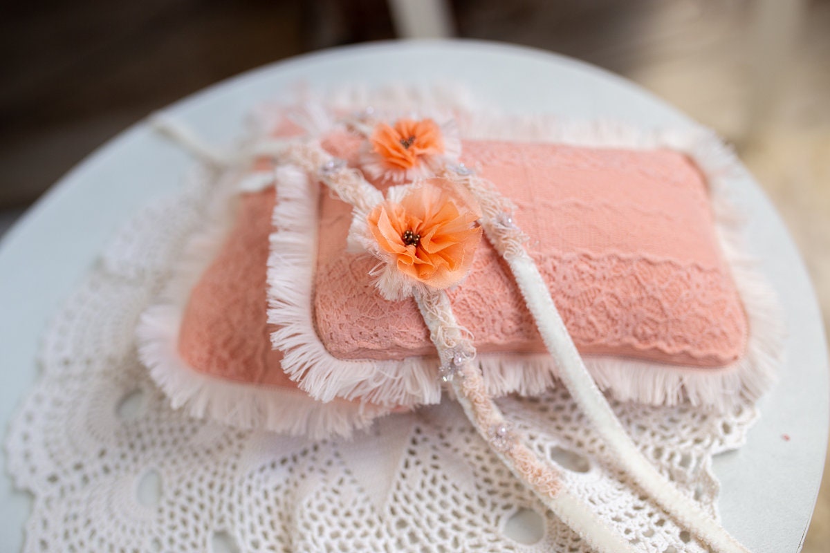 Newborn lace Pillow,Newborn Headband Girl,Newborn Photography Props,Newborn props for photography,Newborn posing pillow,Newborn props set