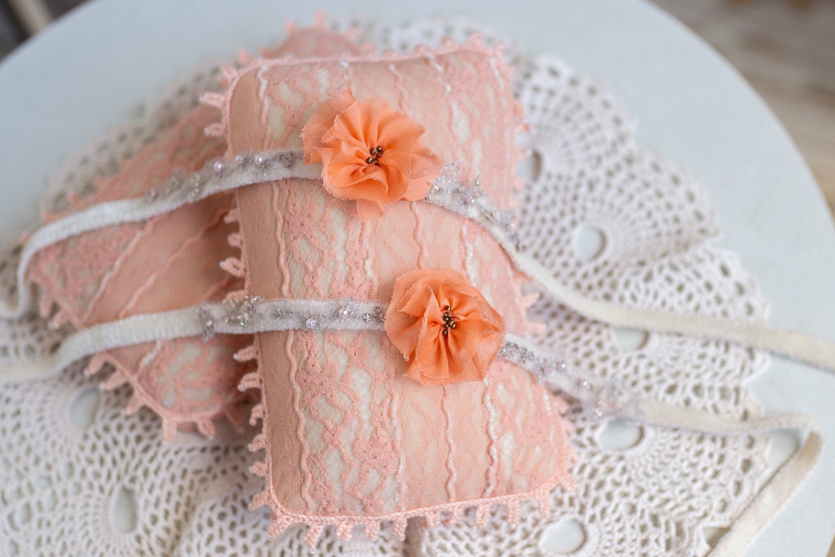Newborn lace Pillow,Newborn Headband Girl,Newborn Photography Props,Newborn props for photography,Newborn posing pillow,Newborn props set