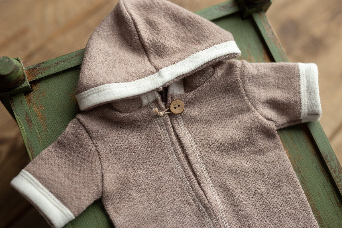 Newborn Outfit Photo Props,Newborn boy photo outfit,Romper with hood,Newborn Photography props,Newborn Photo Props,Newborn Outfit Boy, RTS!