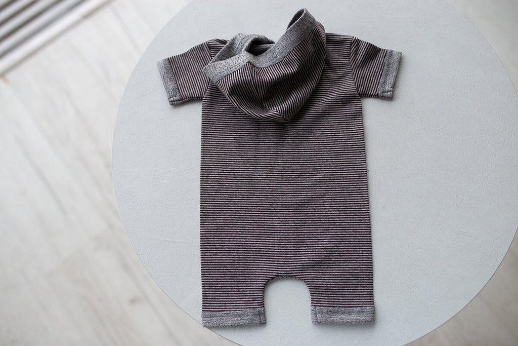 Newborn boy photo outfit,Newborn Outfit Photo Props,Romper with hood, Newborn Photography props,Newborn Photo Props,Newborn Outfit Boy, RTS!