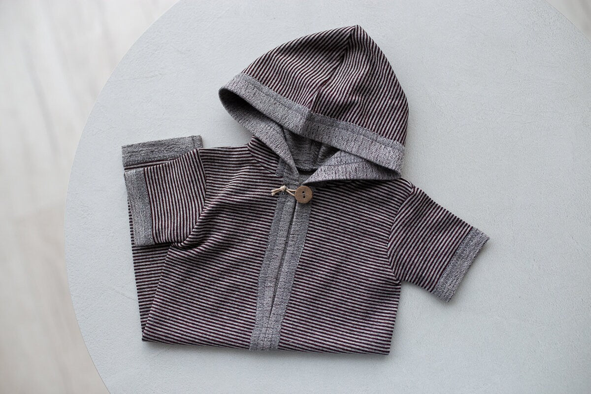 Newborn boy photo outfit,Newborn Outfit Photo Props,Romper with hood, Newborn Photography props,Newborn Photo Props,Newborn Outfit Boy, RTS!