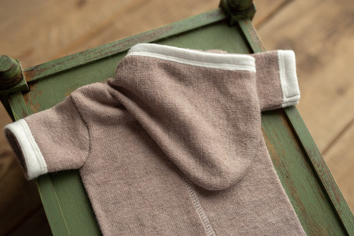 Newborn Outfit Photo Props,Newborn boy photo outfit,Romper with hood,Newborn Photography props,Newborn Photo Props,Newborn Outfit Boy, RTS!