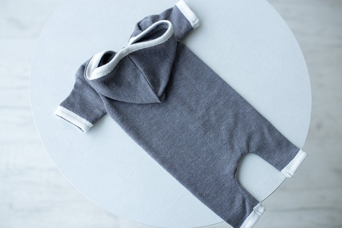Newborn boy photo outfit,Newborn Outfit Photo Props,Romper with hood,Newborn Photography props,Newborn Photo Props,Newborn Outfit Boy,RTS!
