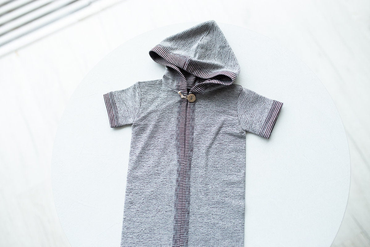RTS! Newborn boy photo outfit,Newborn Outfit Photo Props,Romper with hood,Newborn Photography props,Newborn Photo Props,Newborn Outfit Boy